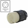 Ac Works NEMA L16-20R 3-Phase 20A 480V 4-Prong Locking Female Connector with UL, C-UL Approval in Black ASL1620R-BK